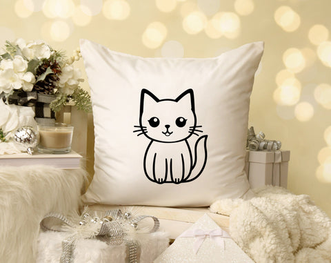 Cute Cats SVG Bundle, 6 Designs, Little Cats PNG, Cat Clipart, SVG For Kids SVG HappyDesignStudio 