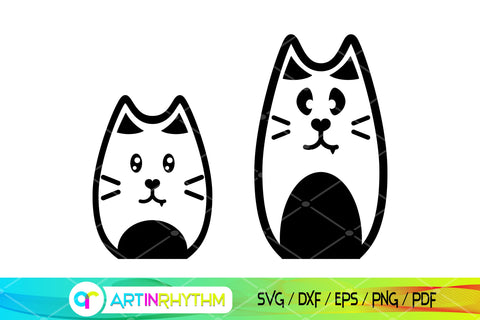 Cute Cats Svg Bundle, Cats Svg, Black Cats Svg, Cat Svg SVG Artinrhythm shop 