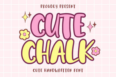 Cute Chalk - Cute Handwritten Font Font Masyafi Studio 