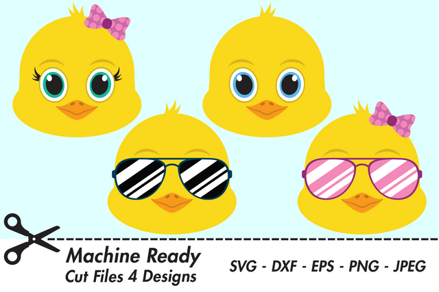 Cute Chick Face Bundle | Farm SVG SVG Captain Creative 