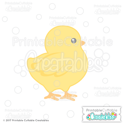 Cute Chick SVG Printable Cuttable Creatables 