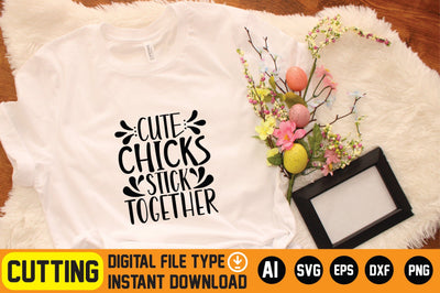 Cute Chicks Stick Together SVG CraftlabSvg29 