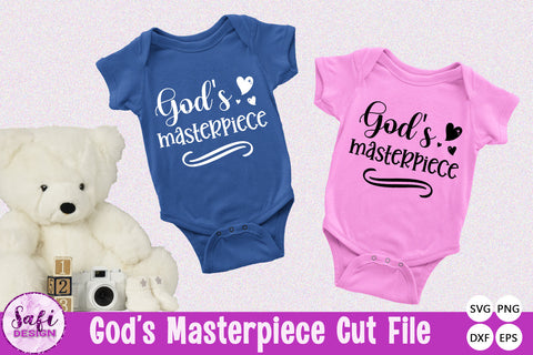 Cute Christian Baby Cut File Bundle SVG Safi Design 