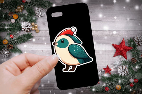 Cute Christmas animal Stickers Bundle Sublimation Regulrcrative 