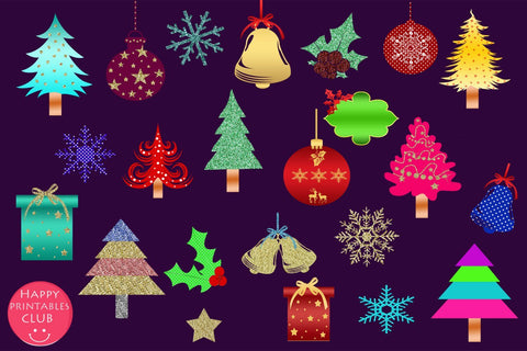Cute Christmas Clipart- Cute Holiday Graphics Clipart SVG Happy Printables Club 