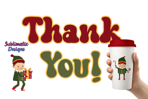 Cute Christmas Elf on Santa Workshop Clipart Bundle Sublimation Sublimation Sublimatiz Designs 