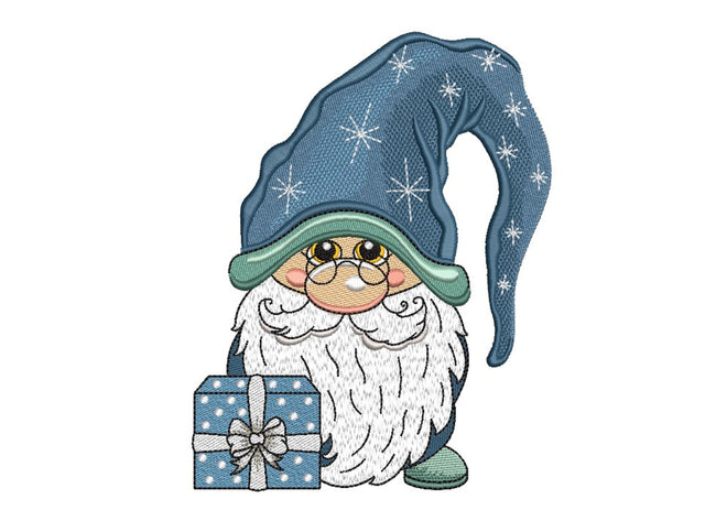 Cute Christmas Gnome Embroidery Design, 3 sizes, Instant Download Embroidery/Applique DESIGNS Nino Nadaraia 