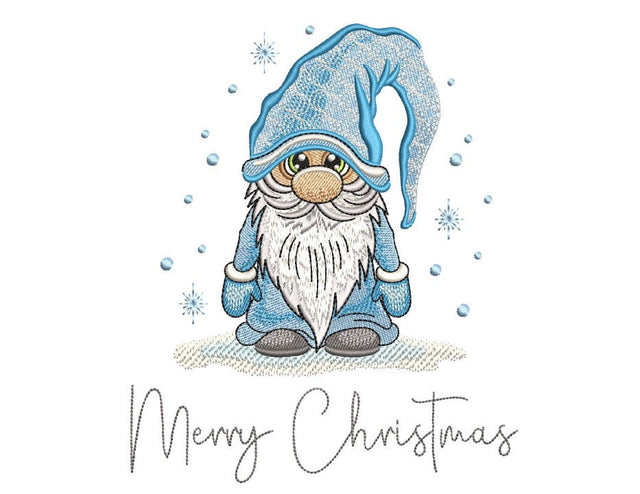 Cute Christmas Gnome Embroidery Design, 3 sizes, Instant Download Embroidery/Applique DESIGNS Nino Nadaraia 