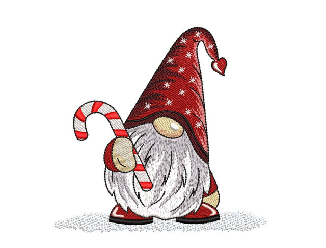 Cute Christmas Gnome Embroidery Design, 3 sizes, Instant Download Embroidery/Applique DESIGNS Nino Nadaraia 