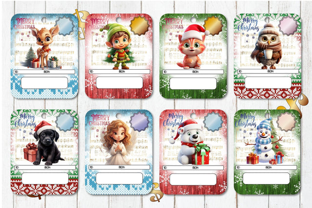 Cute Christmas Money Card, Money Card Holder PNG Bundle Sublimation OrangeBrushStudio 