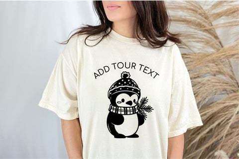 Cute Christmas Penguin SVG Cut File For Cricut Baby Pinguin SVG OrangeBrushStudio 