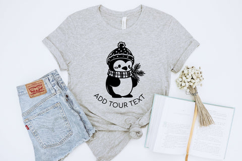 Cute Christmas Penguin SVG Cut File For Cricut Baby Pinguin SVG OrangeBrushStudio 