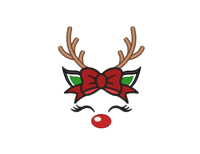 Cute Christmas Reindeer Embroidery Design Embroidery/Applique DESIGNS Nino Nadaraia 