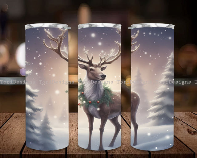 Cute Christmas Reindeer Tumbler Wrap, Christmas Reindeer Tumbler Wrap 20oz Skinny Sublimation Tumbler Design Christmas Tumbler Downloads PNG, Reindeer Tumbler Wrap 20oz Skinny Sublimation Tumbler Design Sublimation ToriDesigns 