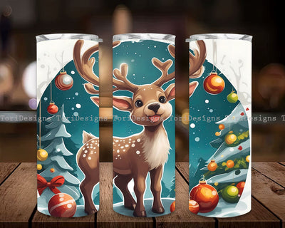 Cute Christmas Reindeer Tumbler Wrap, Christmas Reindeer Tumbler Wrap 20oz Skinny Sublimation Tumbler Design Christmas Tumbler Downloads PNG, Reindeer Tumbler Wrap 20oz Skinny Sublimation Tumbler Design Sublimation ToriDesigns 
