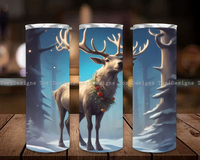 Cute Christmas Reindeer Tumbler Wrap, Christmas Reindeer Tumbler Wrap 20oz Skinny Sublimation Tumbler Design Christmas Tumbler Downloads PNG, Reindeer Tumbler Wrap 20oz Skinny Sublimation Tumbler Design Sublimation ToriDesigns 