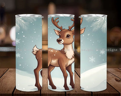 Cute Christmas Reindeer Tumbler Wrap, Christmas Reindeer Tumbler Wrap 20oz Skinny Sublimation Tumbler Design Christmas Tumbler Downloads PNG, Reindeer Tumbler Wrap 20oz Skinny Sublimation Tumbler Design Sublimation ToriDesigns 