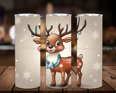 Cute Christmas Reindeer Tumbler Wrap, Christmas Reindeer Tumbler Wrap 20oz Skinny Sublimation Tumbler Design Christmas Tumbler Downloads PNG, Reindeer Tumbler Wrap 20oz Skinny Sublimation Tumbler Design Sublimation ToriDesigns 