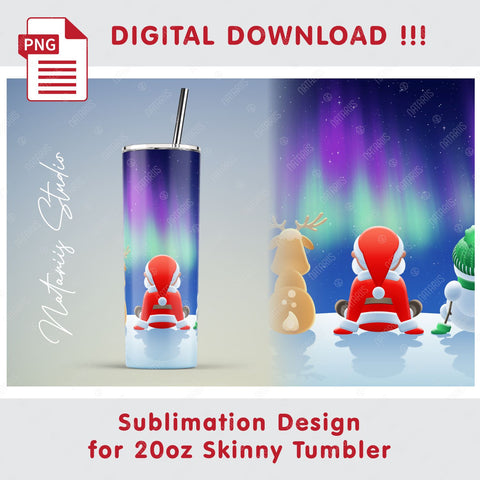 Cute Christmas sublimation design - 20oz TUMBLER Sublimation Natariis Studio 