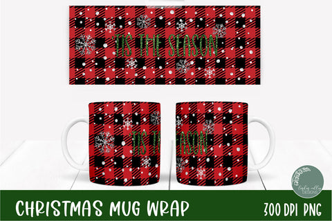 Cute Christmas Sublimation Mug Wrap Bundle|10 Christmas PNG Sublimation Linden Valley Designs 