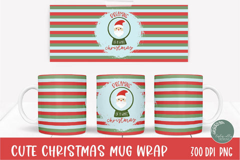 Cute Christmas Sublimation Mug Wrap Bundle|10 Christmas PNG Sublimation Linden Valley Designs 