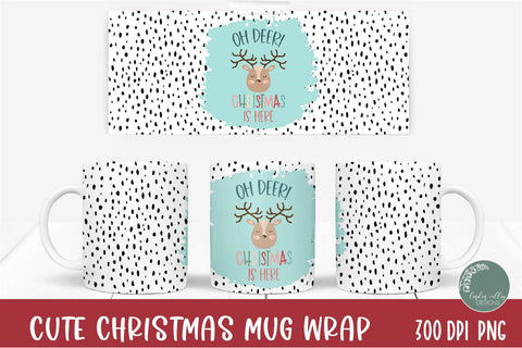 Cute Christmas Sublimation Mug Wrap Bundle|10 Christmas PNG Sublimation Linden Valley Designs 