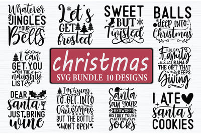 Cute Christmas SVG Bundle SVG akazaddesign 