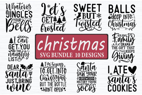 Cute Christmas SVG Bundle SVG akazaddesign 