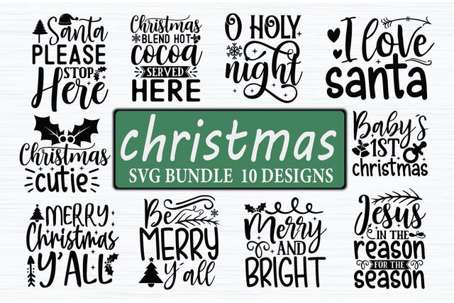 Cute Christmas SVG Bundle SVG akazaddesign 