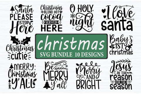 Cute Christmas SVG Bundle SVG akazaddesign 