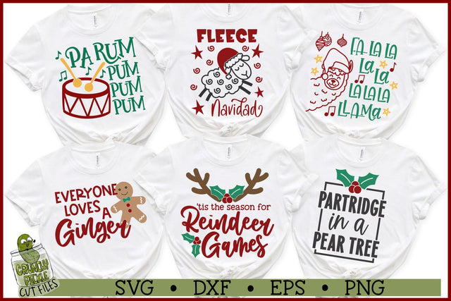 Cute Christmas SVG Bundle SVG Crunchy Pickle 