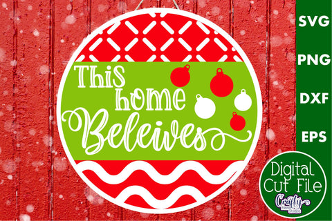 Cute Christmas Svg Round Sign Bundle #1 | Fun Christmas Sign SVG Crafty Mama Studios 