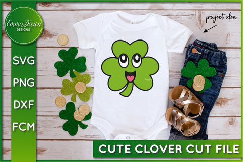 Cute Clover SVG SVG Emma Dawn Designs 