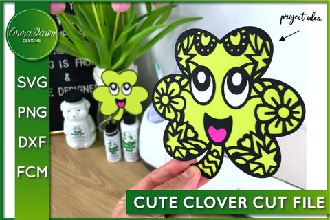 Cute Clover SVG SVG Emma Dawn Designs 