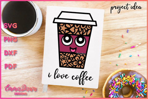Cute Coffee Cup SVG Bundle SVG Emma Dawn Designs 