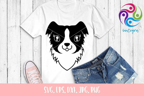 Cute Collie Dog SVG File SVG Sintegra 