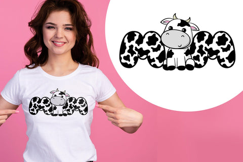 Cute Cow Color Fonts Font Fox7 By Rattana 