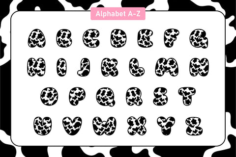 Cute Cow Color Fonts Font Fox7 By Rattana 