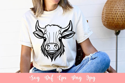 Cute Cow SVG File, Shirt SVG Free For Commercial Use SVG Sintegra 