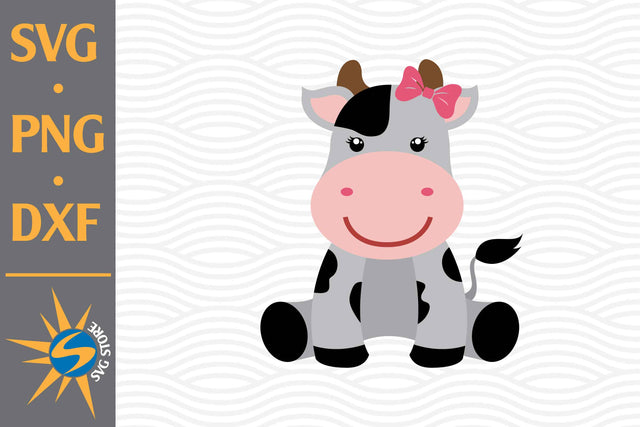 Cute Cow SVG, PNG, DXF Digital Files Include SVG SVGStoreShop 