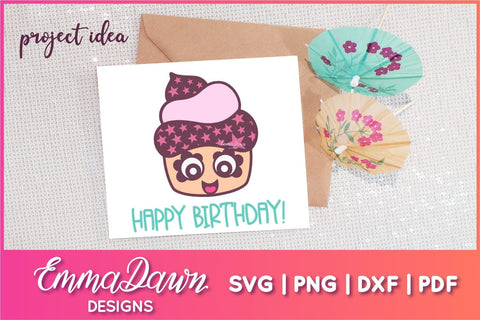 Cute Cupcake SVG Mini Bundle SVG Emma Dawn Designs 