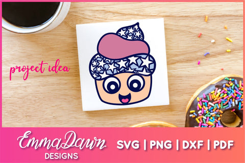 Cute Cupcake SVG Mini Bundle SVG Emma Dawn Designs 