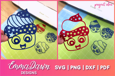 Cute Cupcake SVG Mini Bundle SVG Emma Dawn Designs 