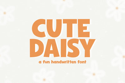 Cute Daisy - Fun Handwritten Font Font KA Designs 