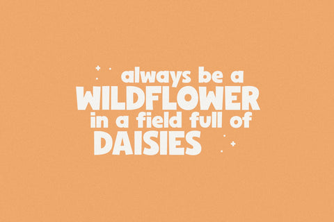 Cute Daisy - Fun Handwritten Font Font KA Designs 