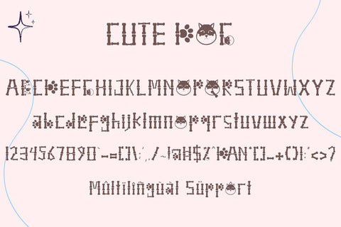 Cute Dog Font Prasetya Letter 