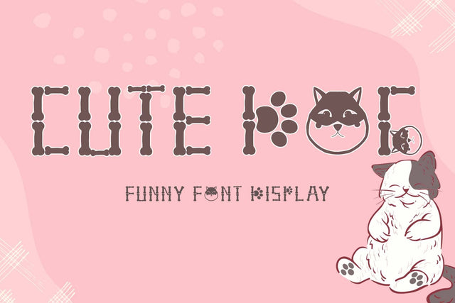 Cute Dog Font Prasetya Letter 