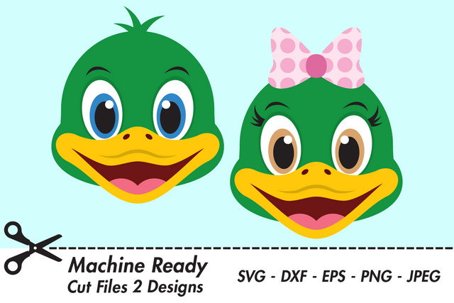 Cute Duck Faces | Woodland SVG SVG Captain Creative 