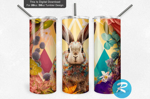 Cute Easter Bunny 20 oz / 30 oz Tumbler PNG Sublimation Regulrcrative 