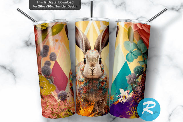 Cute Easter Bunny 20 oz / 30 oz Tumbler PNG Sublimation Regulrcrative 